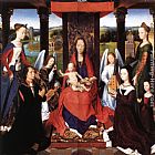 Hans Memling Wall Art - The Donne Triptych [detail 2, central panel]